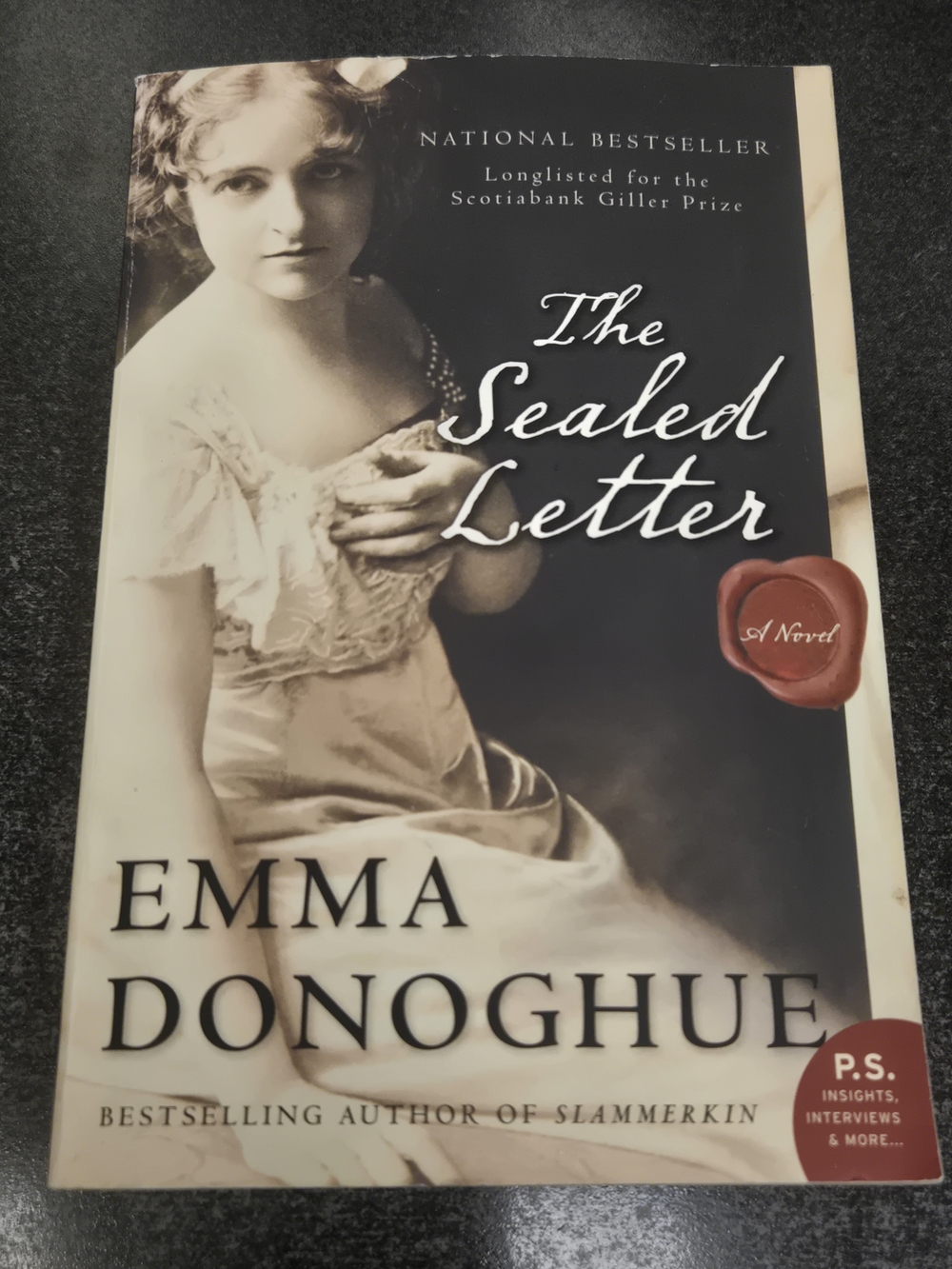 The Sealed Letter by Emma Donoghue - Cream & Black Paperback
